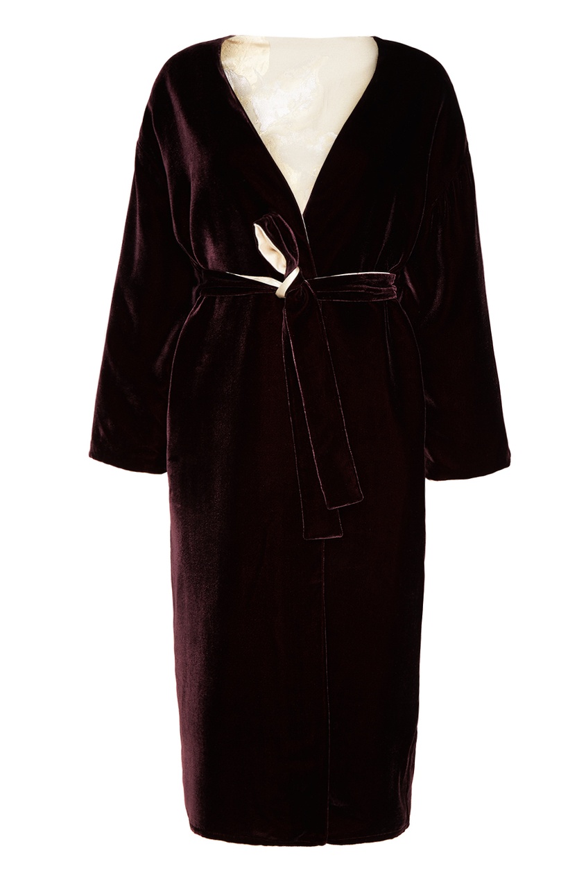 Фиолетовый двусторонний халат