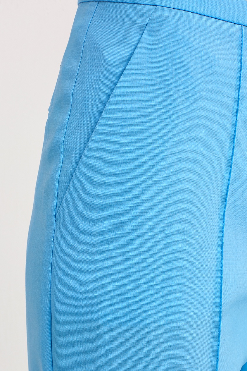 фото Голубые шерстяные брюки nina ricci