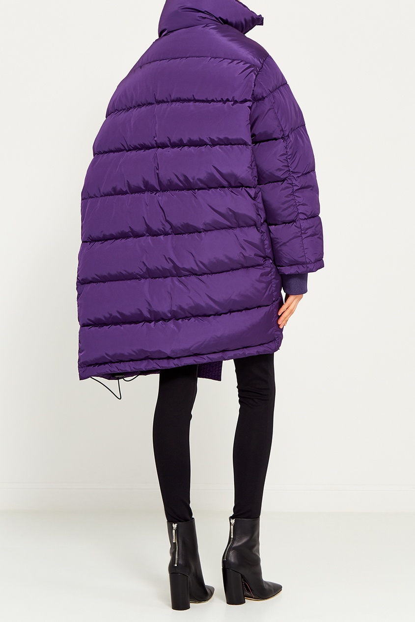 фото Фиолетовый пуховик oversize Balenciaga