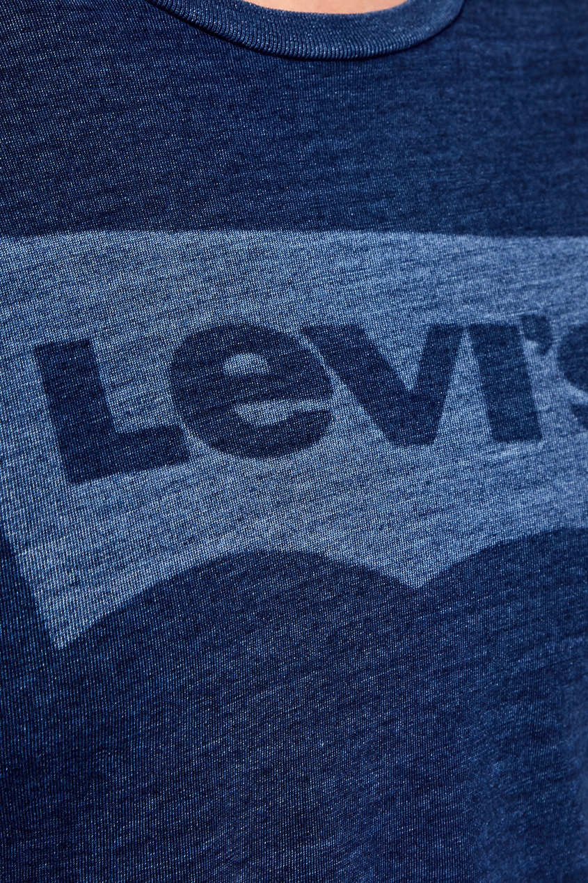 фото Синяя меланжевая футболка с логотипом the perfect tee levi’s®
