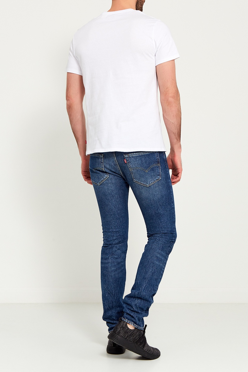 фото Синие джинсы с вареным эффектом 501® skinny levi’s®