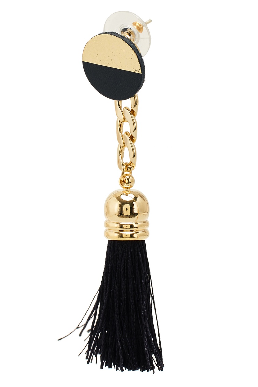 

Асимметричные серьги с кисточкой, Золотой, Асимметричные серьги с кисточкой