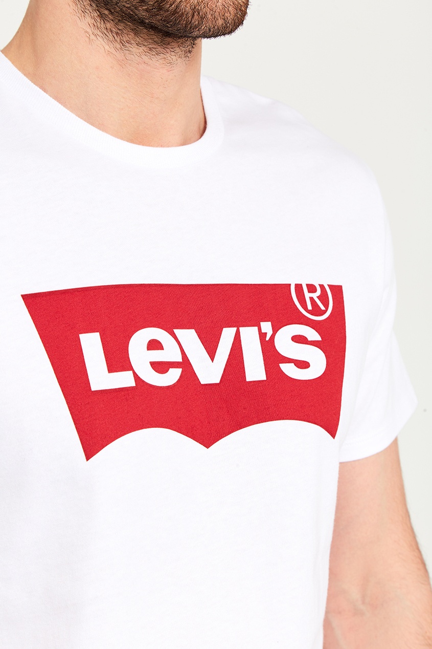 фото Белая футболка с логотипом graphic set-in neck levi’s®