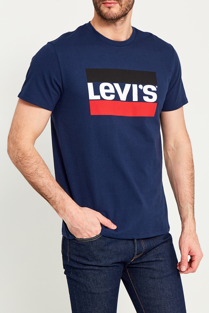 фото Синяя футболка с принтом sportswear logo graphic levi’s®