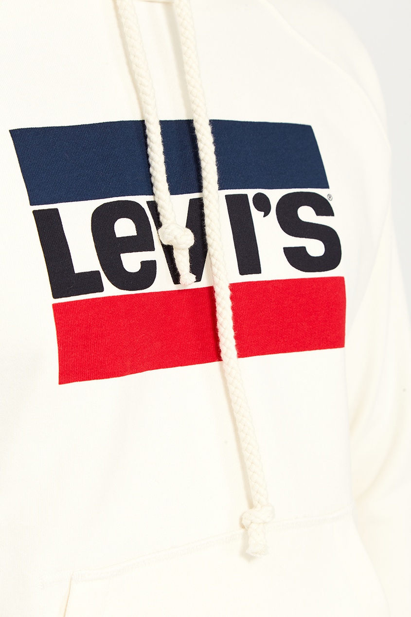 фото Белое худи с логотипом graphic sport hoodie levi’s®