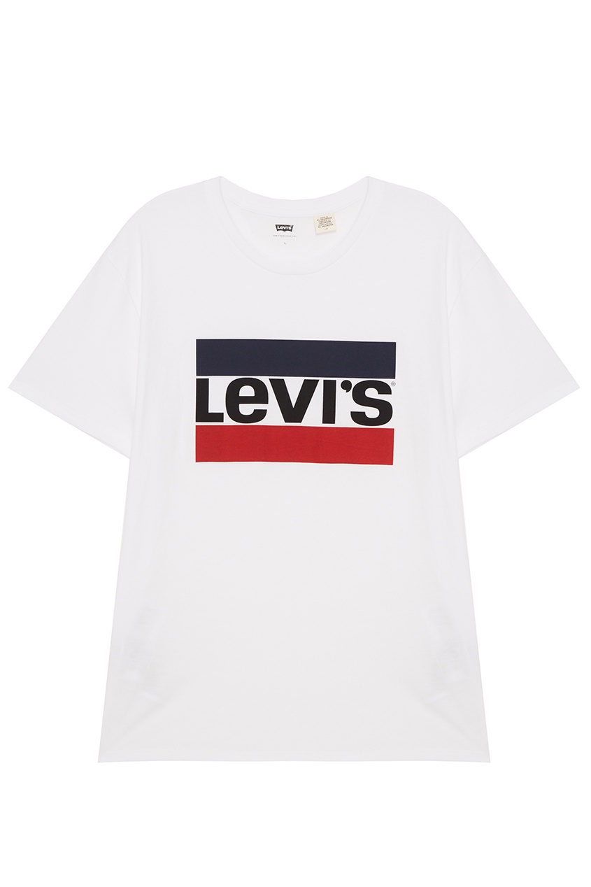 фото Белая футболка с контрастным логотипом sportswear logo graphic levi’s®