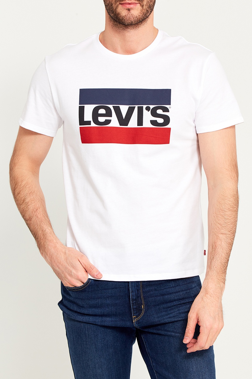 фото Белая футболка с контрастным логотипом sportswear logo graphic levi’s®