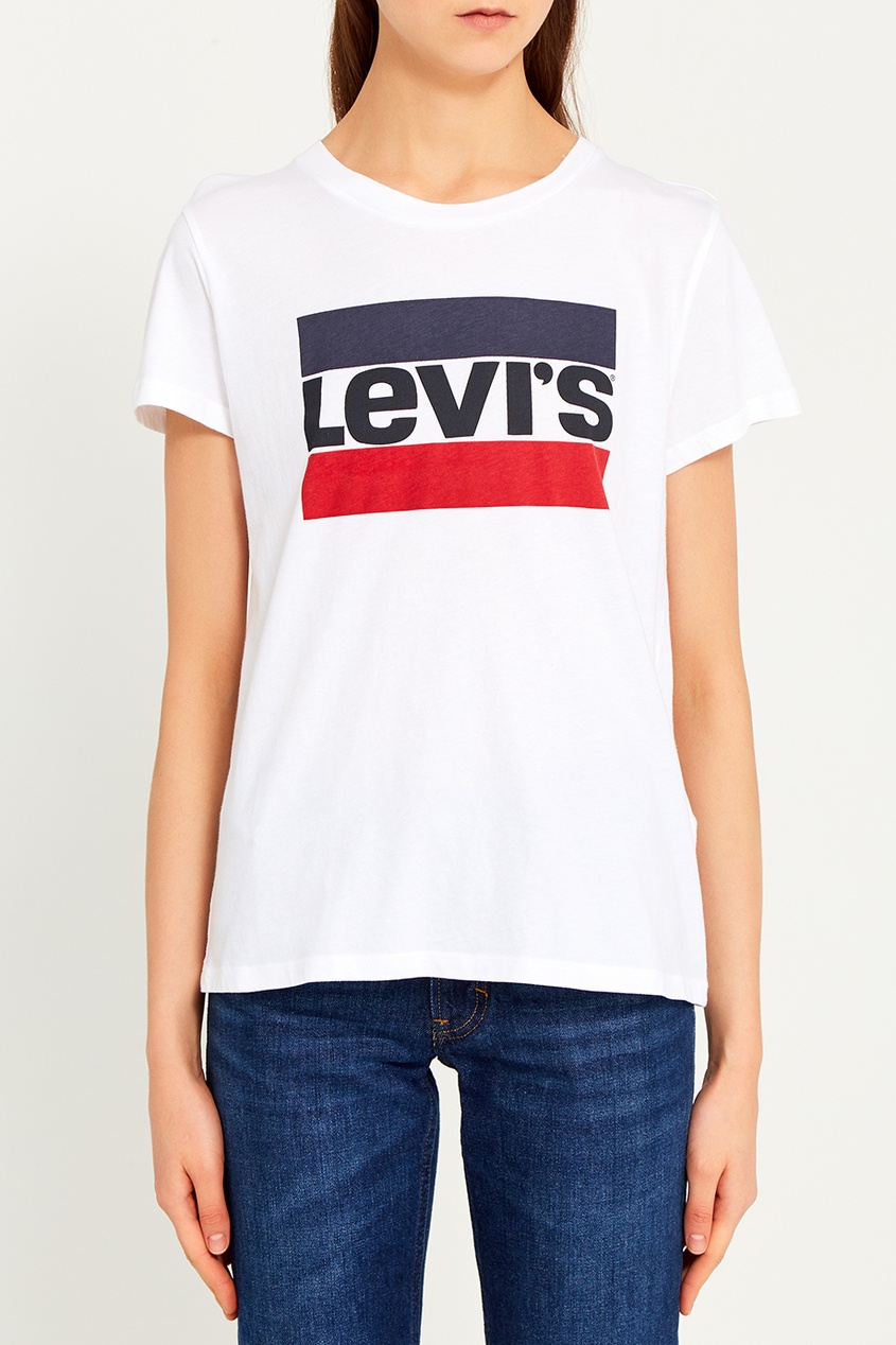 фото Белая футболка с логотипом the perfect tee levi’s®