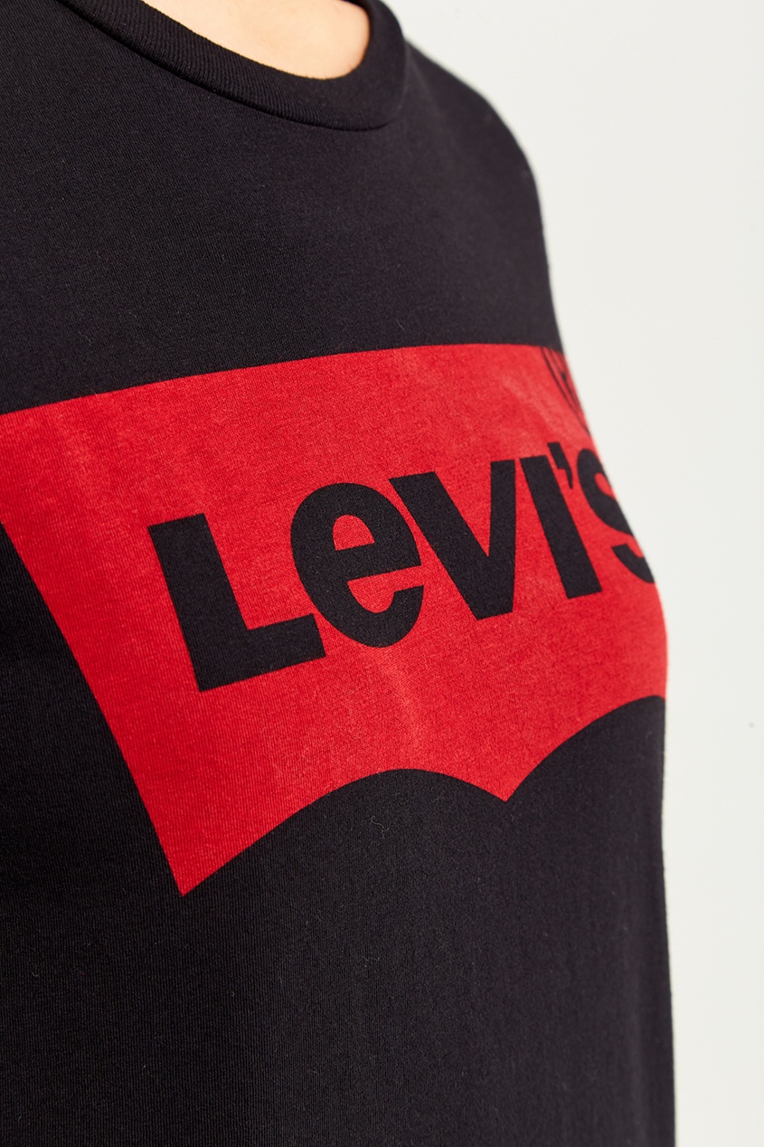 фото Черная футболка с логотипом the perfect tee levi’s®