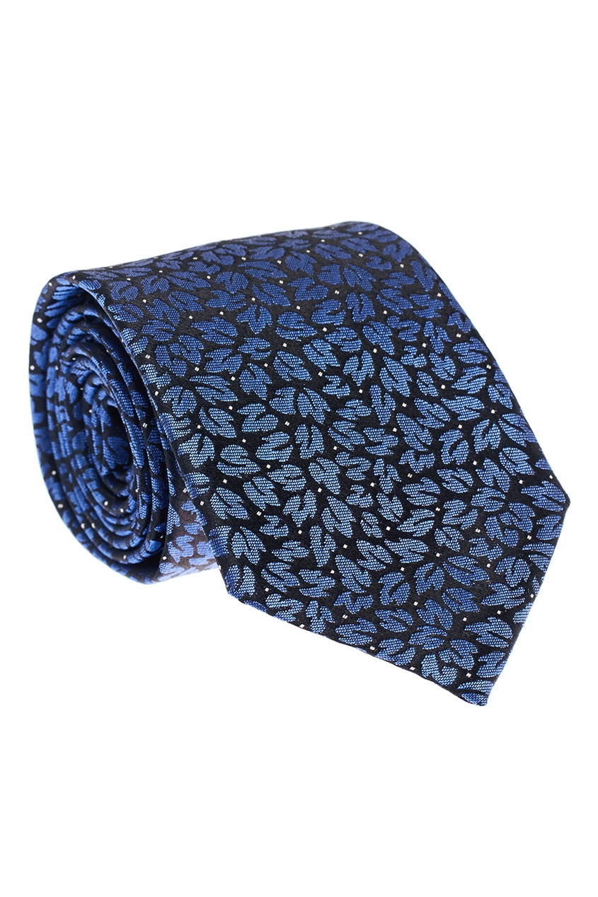 фото Шелковый галстук с листьями Z zegna