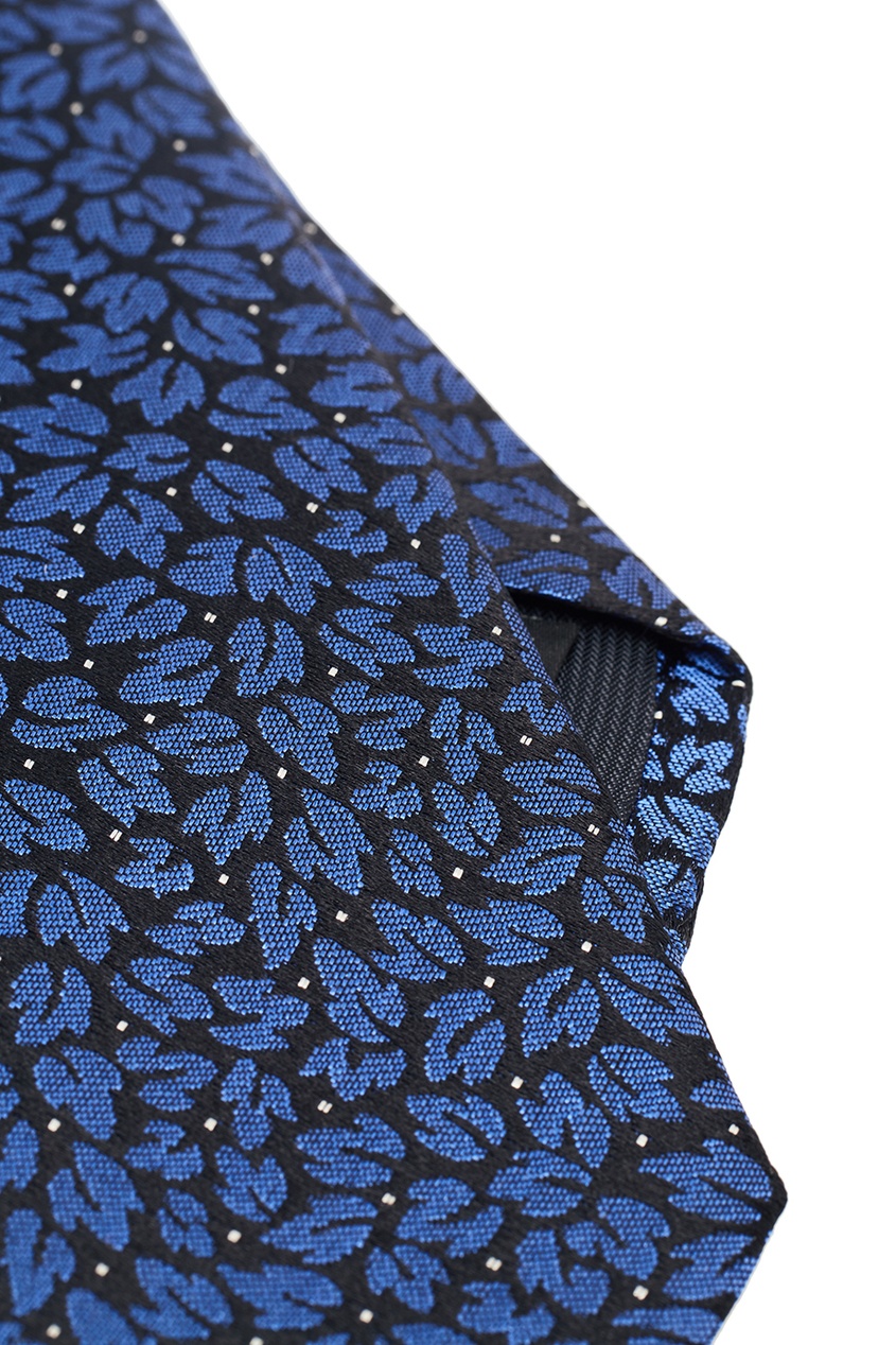 фото Шелковый галстук с листьями Z zegna