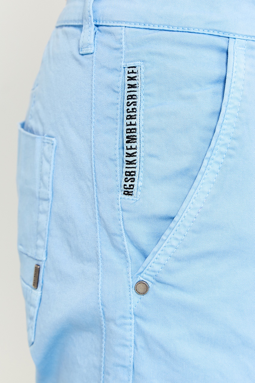 фото Голубые шорты из хлопка bikkembergs