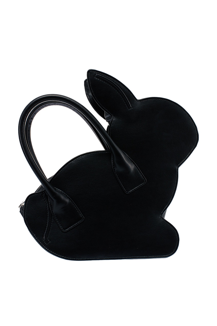 фото Черная мини-сумка в виде кролика comme des garçons girl
