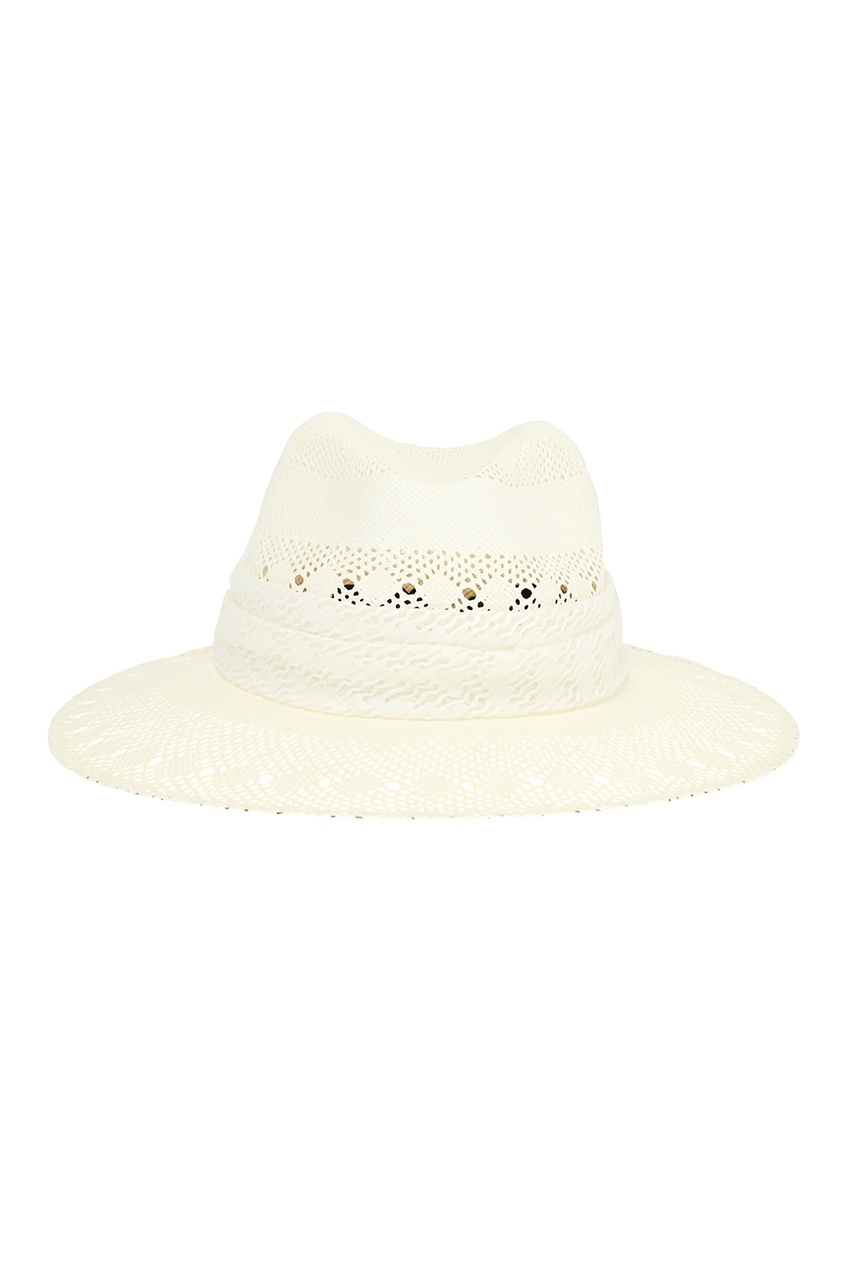 фото Белая соломенная шляпа Henrietta Maison michel