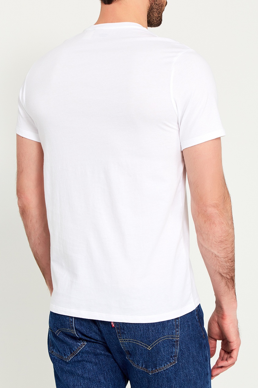 фото Набор из двух белых футболок slim 2 pack crew tee levi’s®