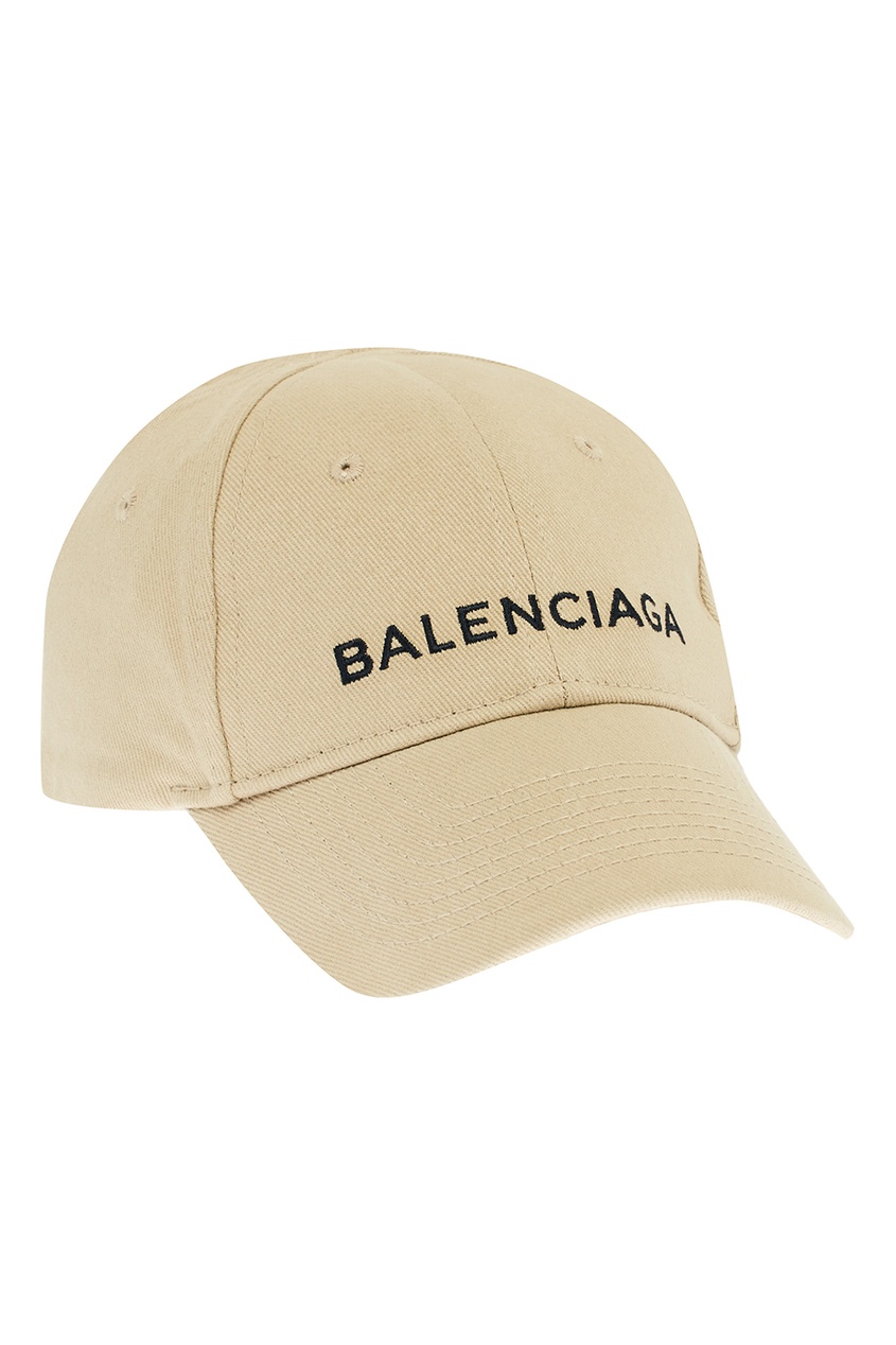 фото Бежевая кепка с логотипом Balenciaga