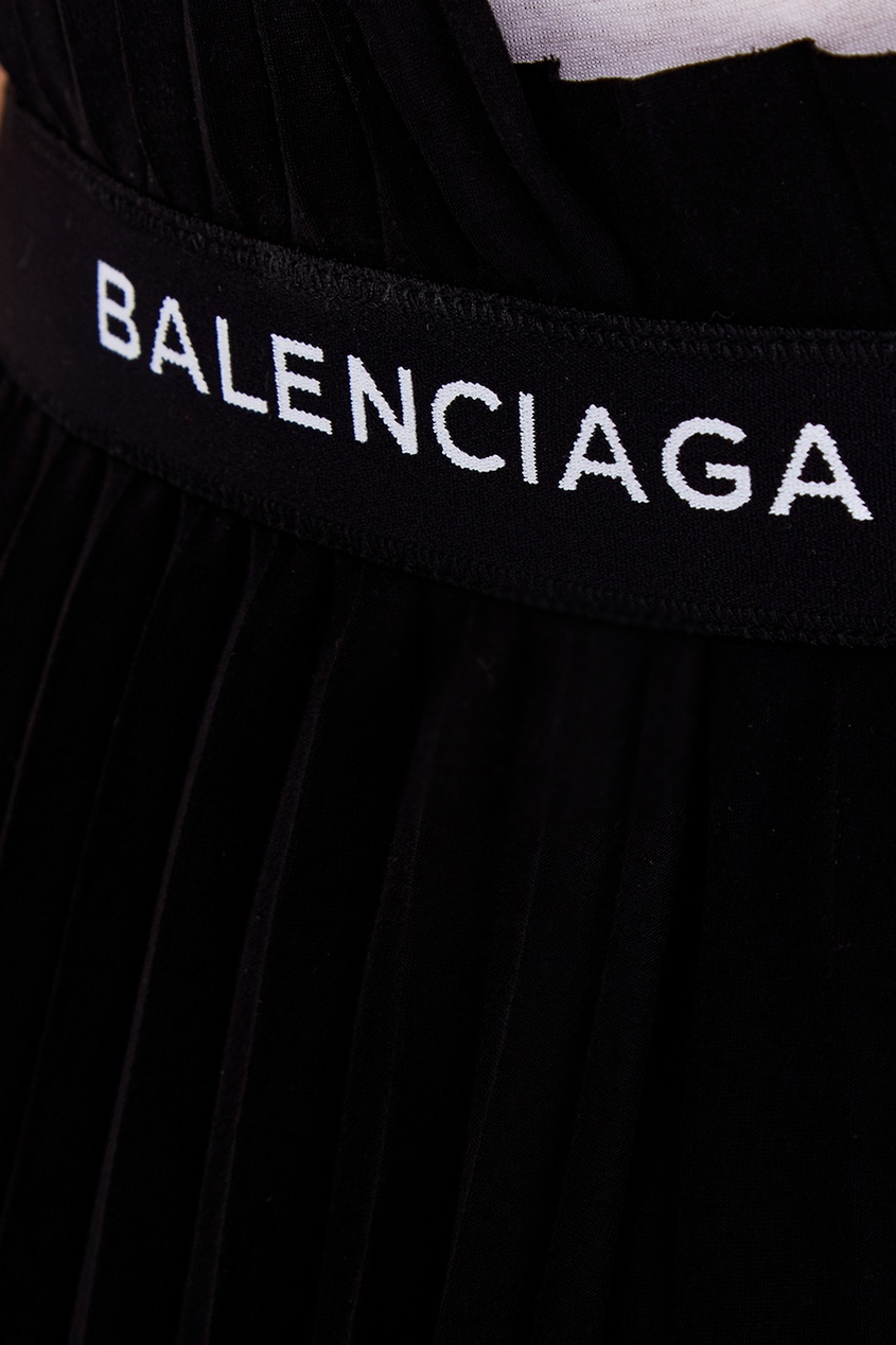 фото Асимметричная плиссированная юбка balenciaga