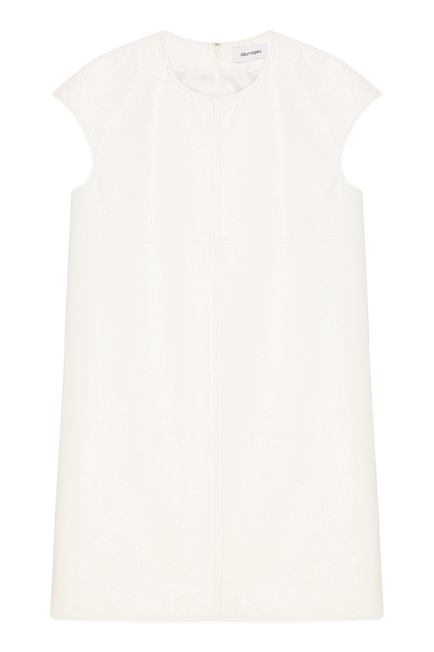фото Белое платье из эко-кожи courreges