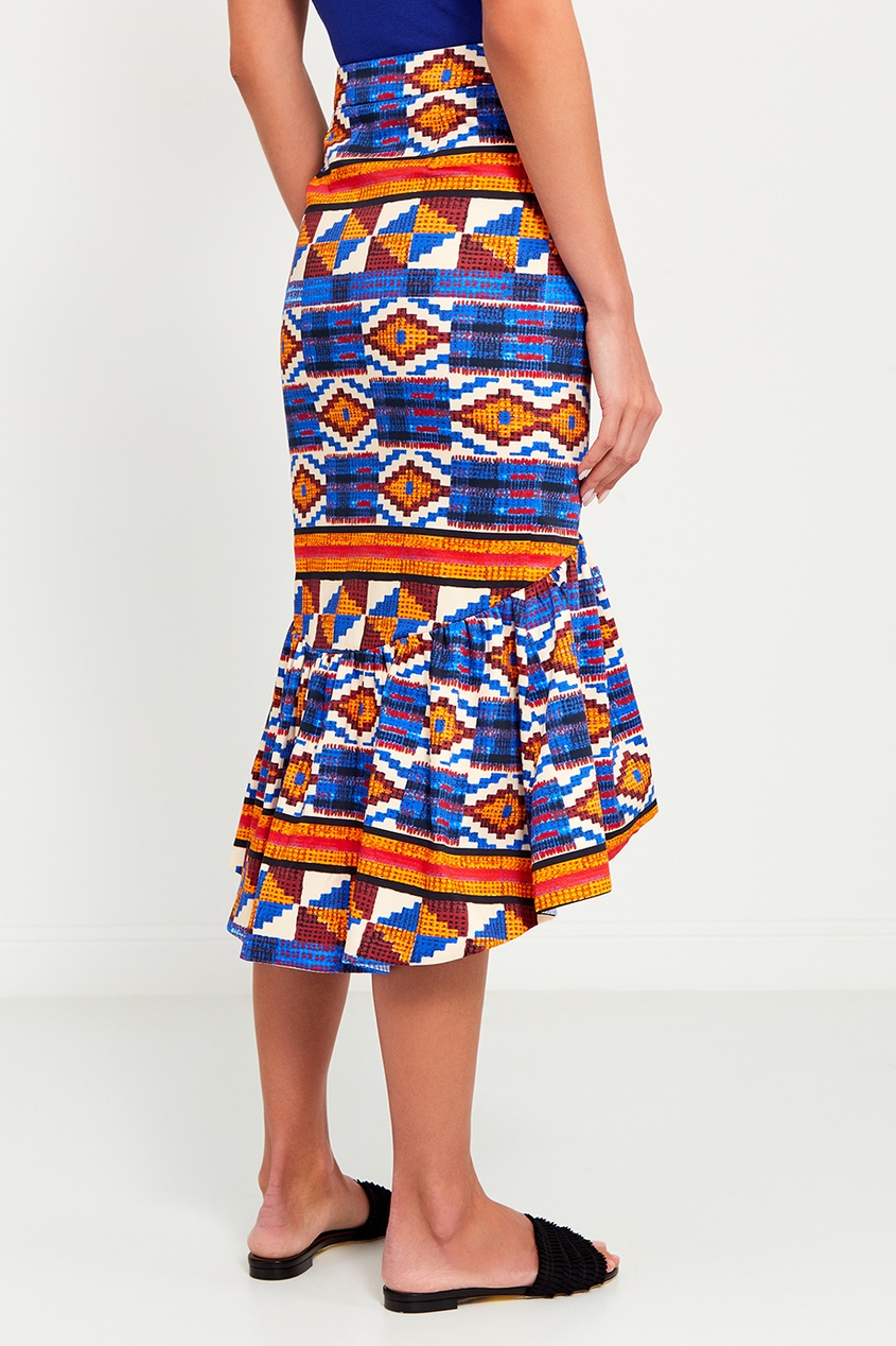 фото Хлопковая юбка с этническими орнаментами stella jean