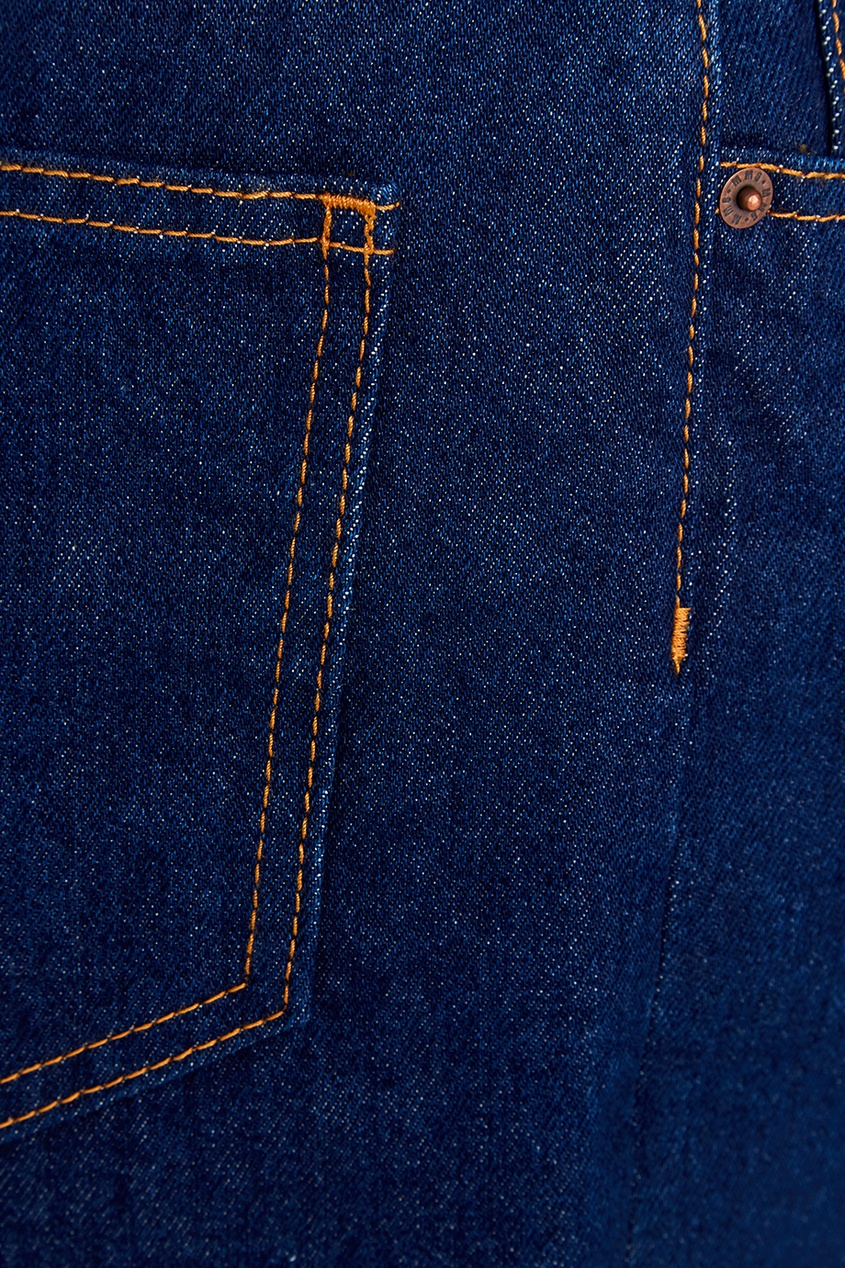 фото Прямые джинсы с отворотами mm6 maison margiela