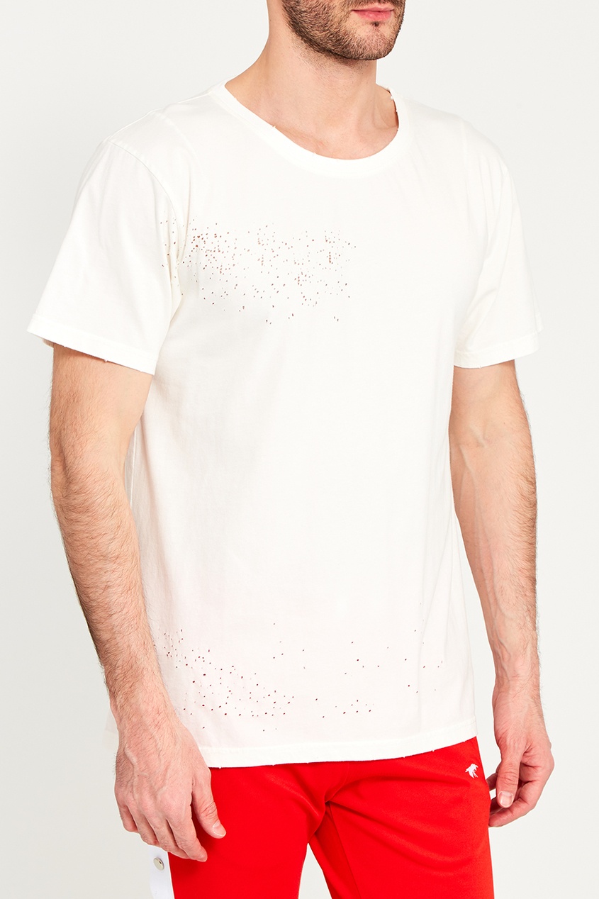 фото Белая футболка с отверстиями n.d.g studio