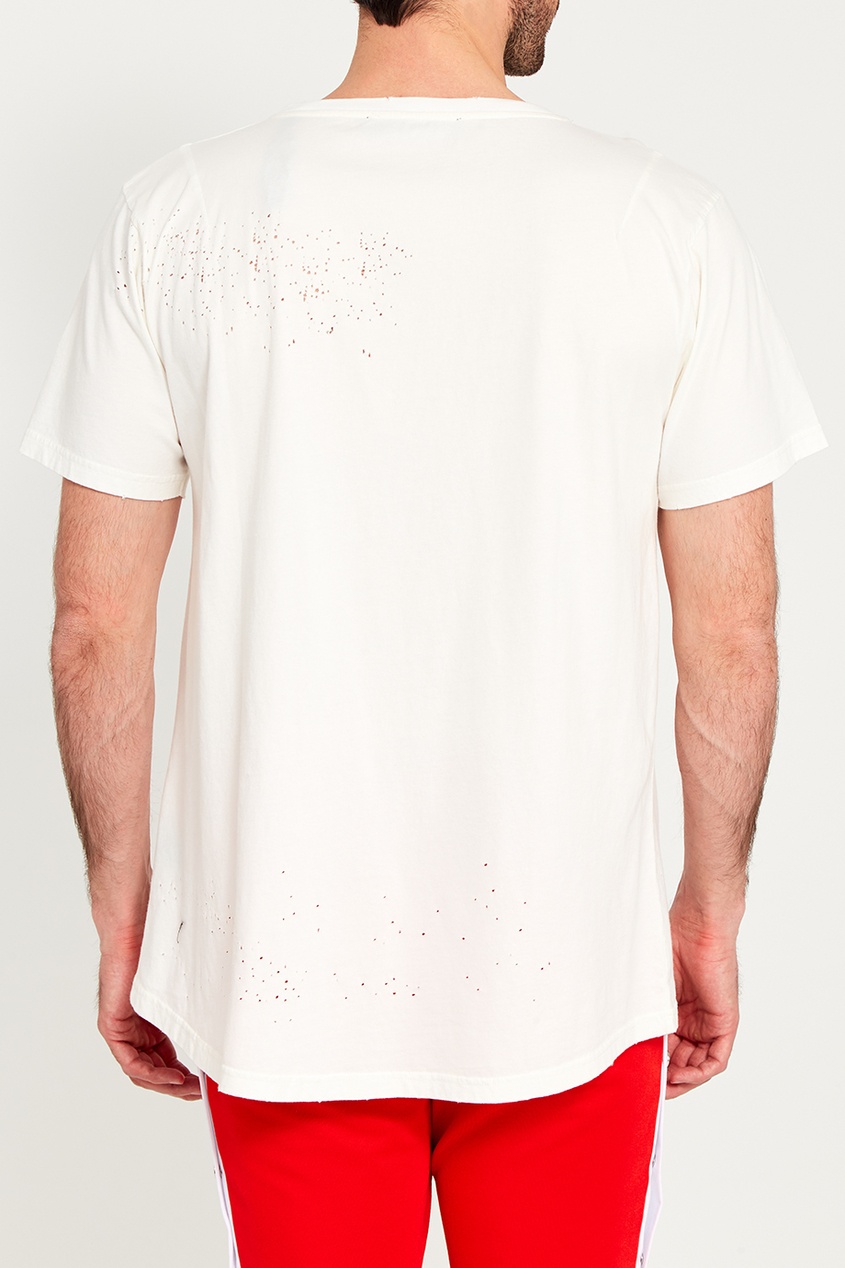 фото Белая футболка с отверстиями n.d.g studio