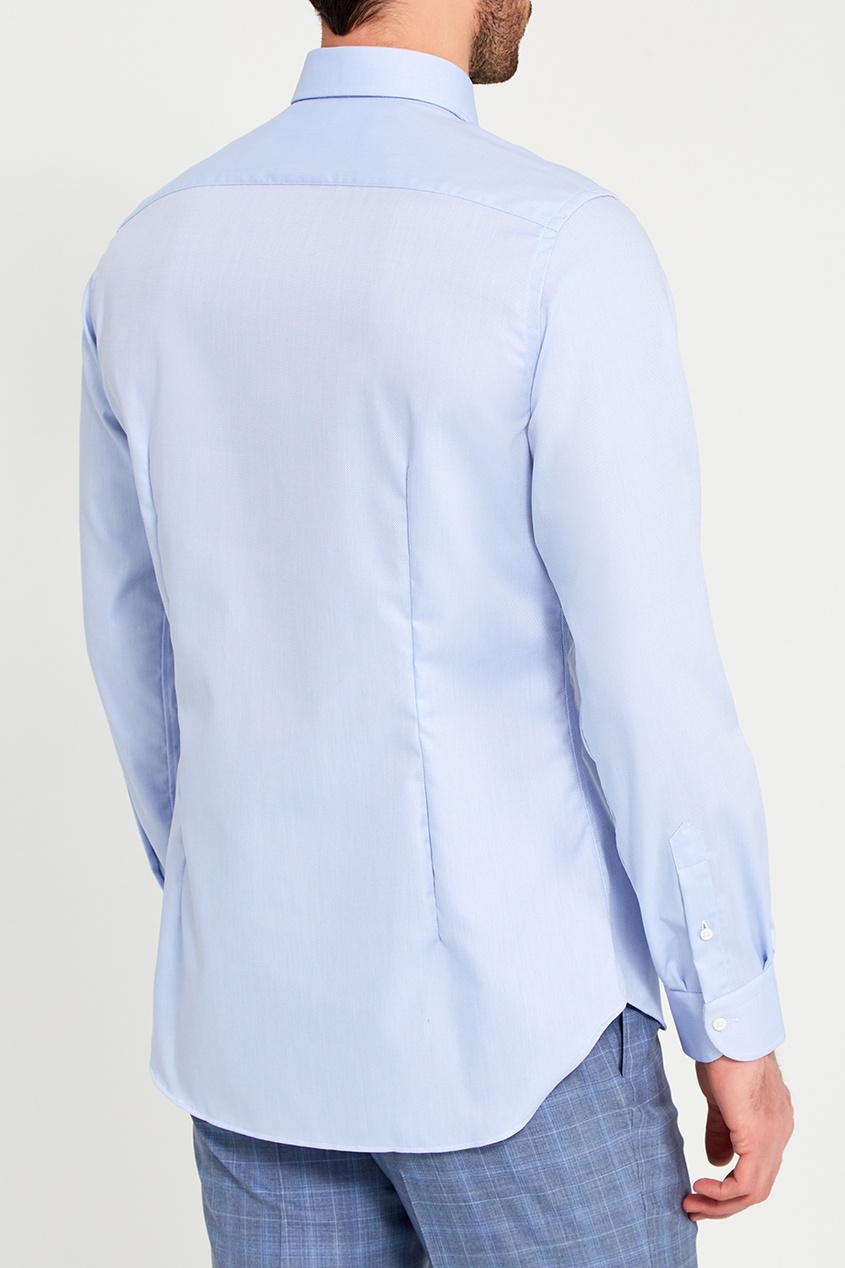 фото Классическая сорочка голубого цвета Canali