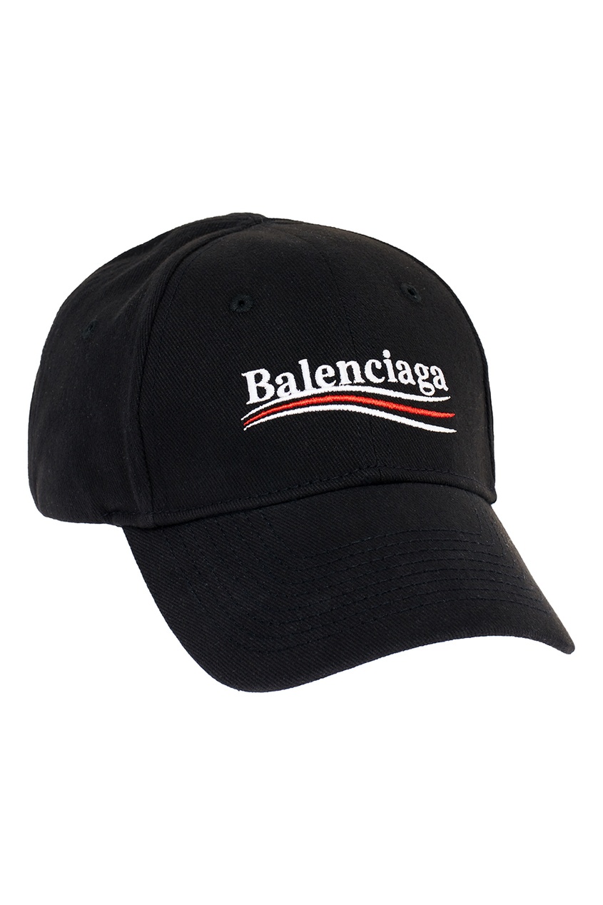 фото Черная бейсболка с вышитым логотипом Balenciaga