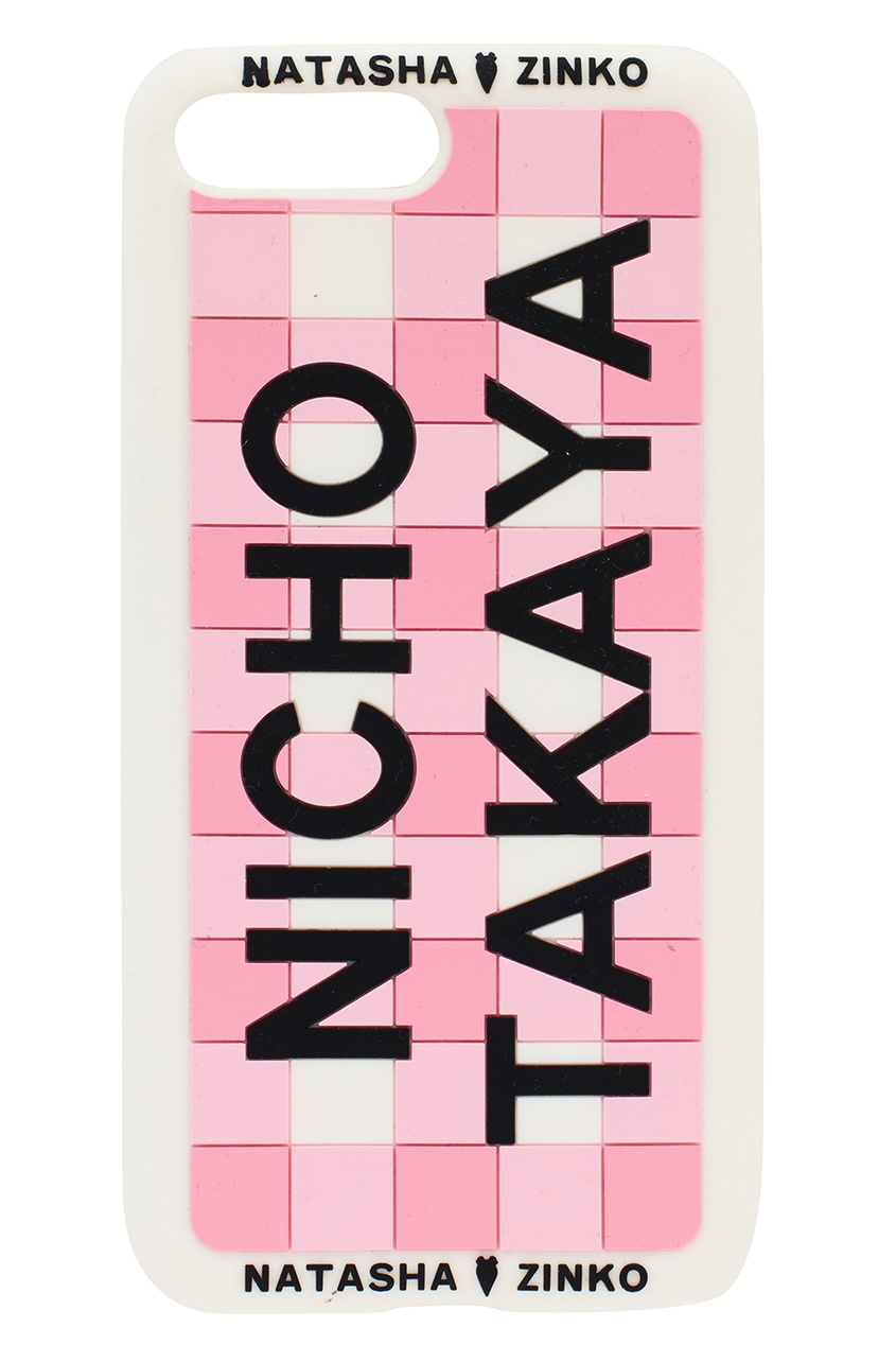 фото Чехол с надписью и узором в клетку для iphone 7+/8+ natasha zinko