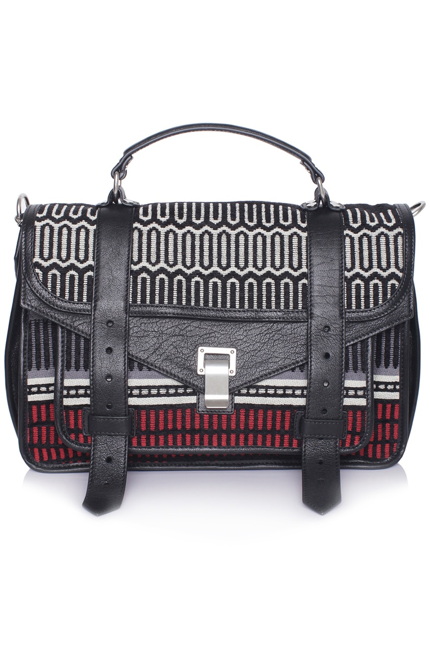 фото Сумка из шерсти, хлопка и акрила ps1 medium proenza schouler