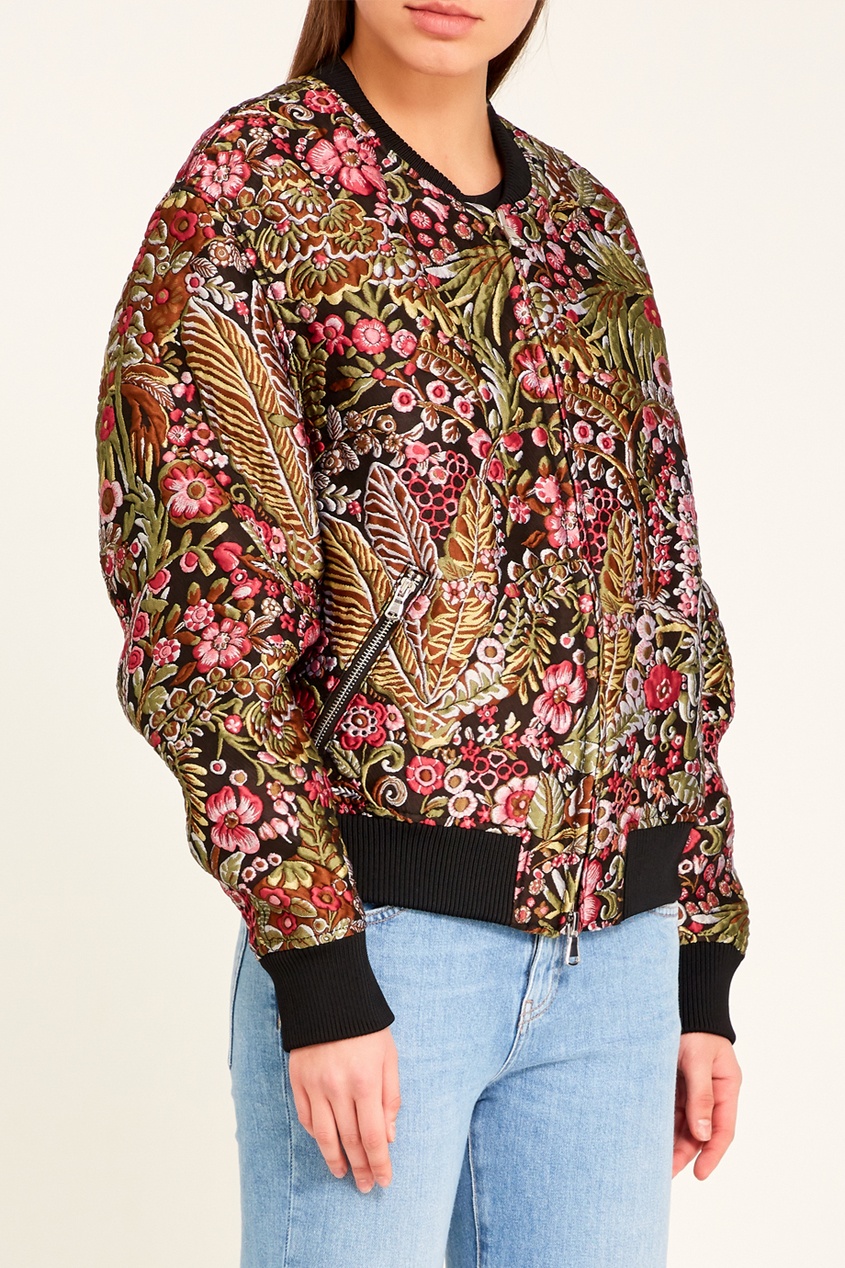 

Куртка с растительным узором, Multicolor