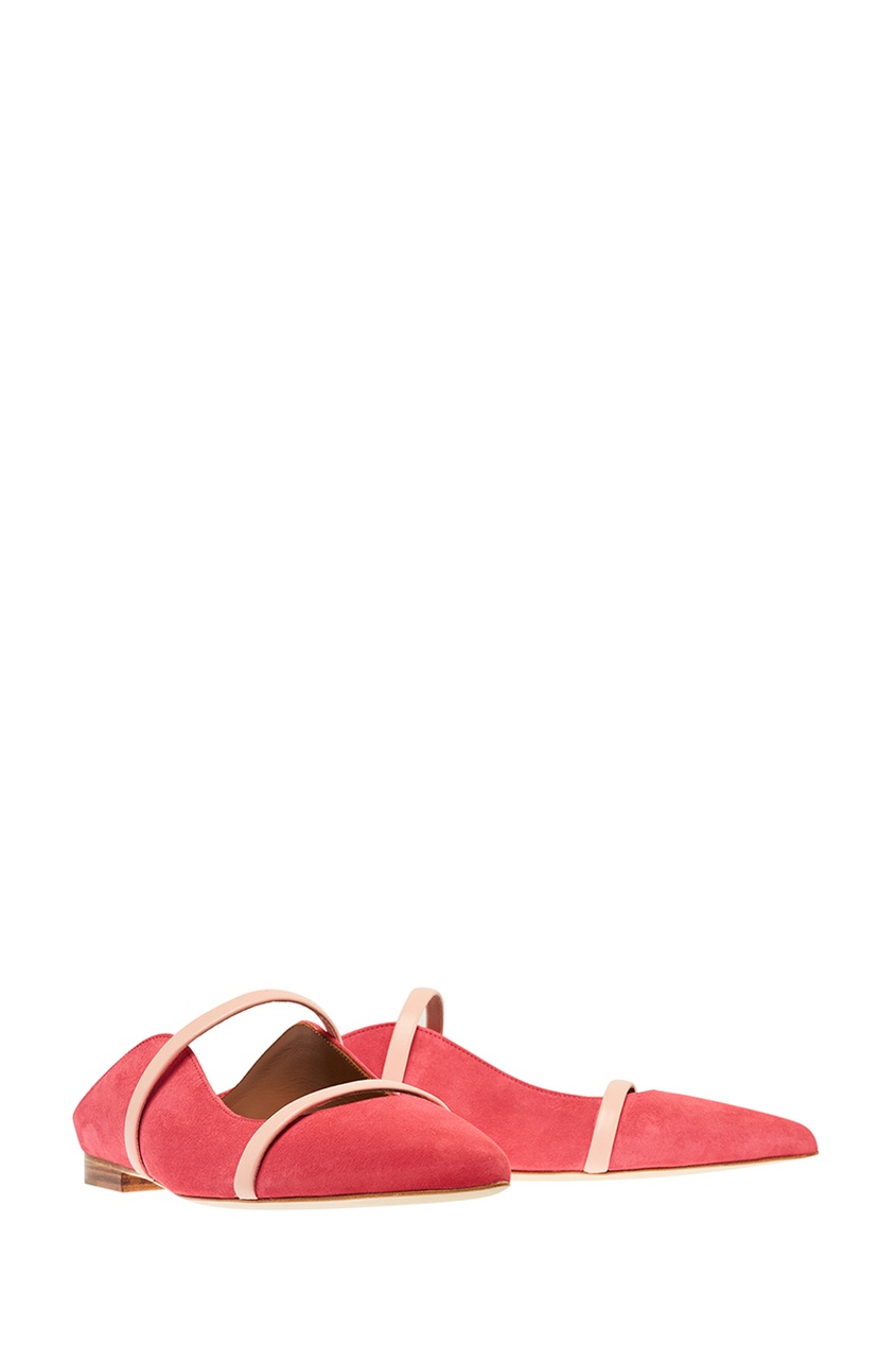 фото Розовые туфли Maureen Flat на плоской подошве Malone souliers