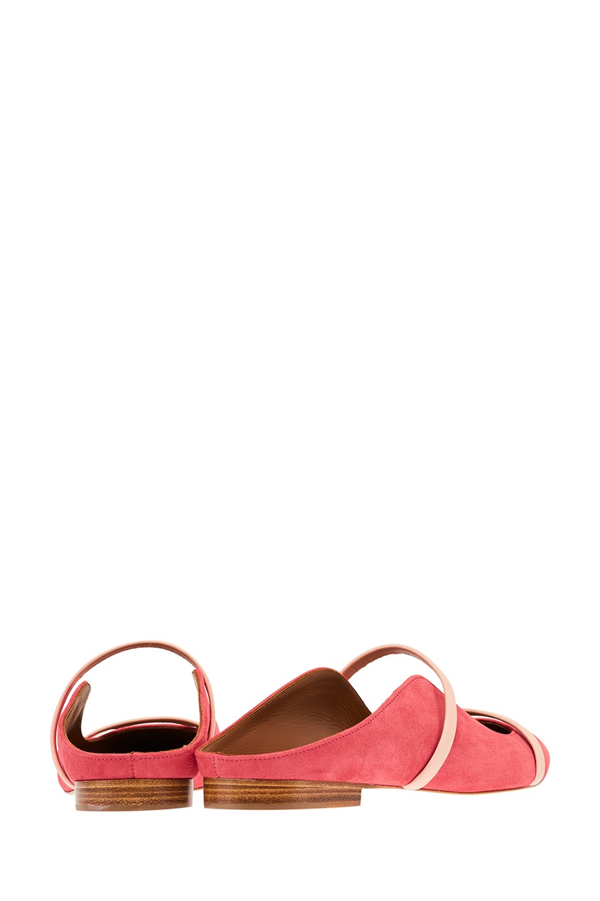 фото Розовые туфли Maureen Flat на плоской подошве Malone souliers