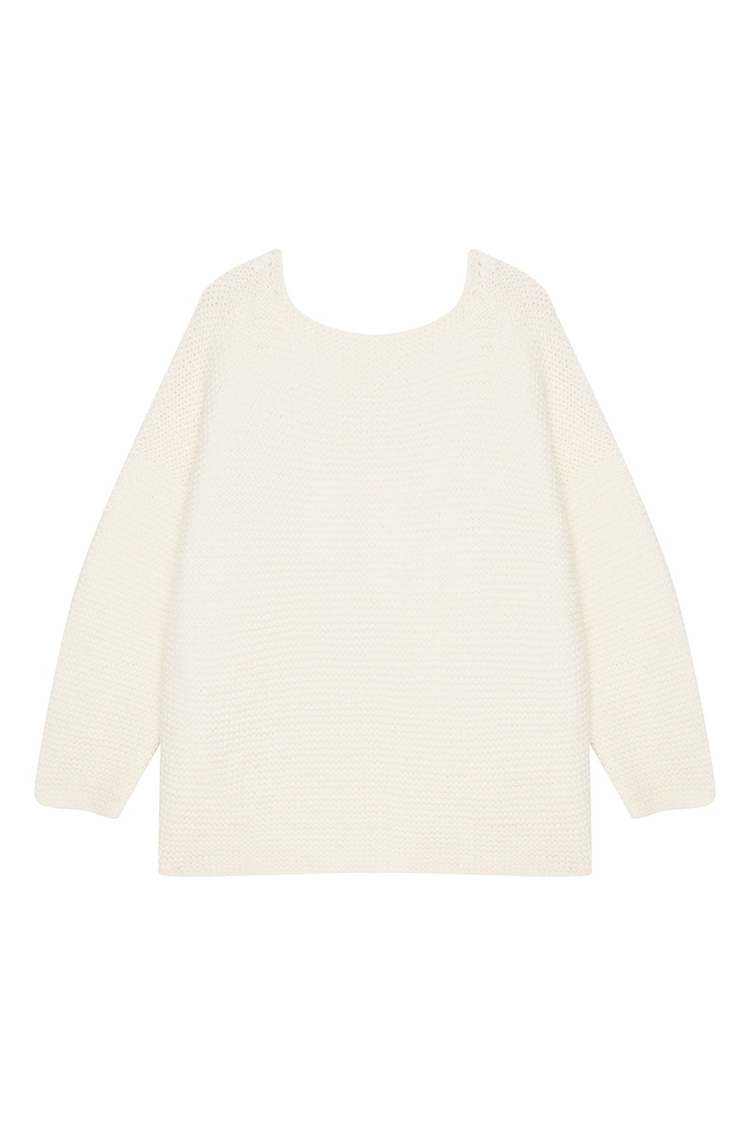 Knittedkiss Белый oversize пуловер пуловер