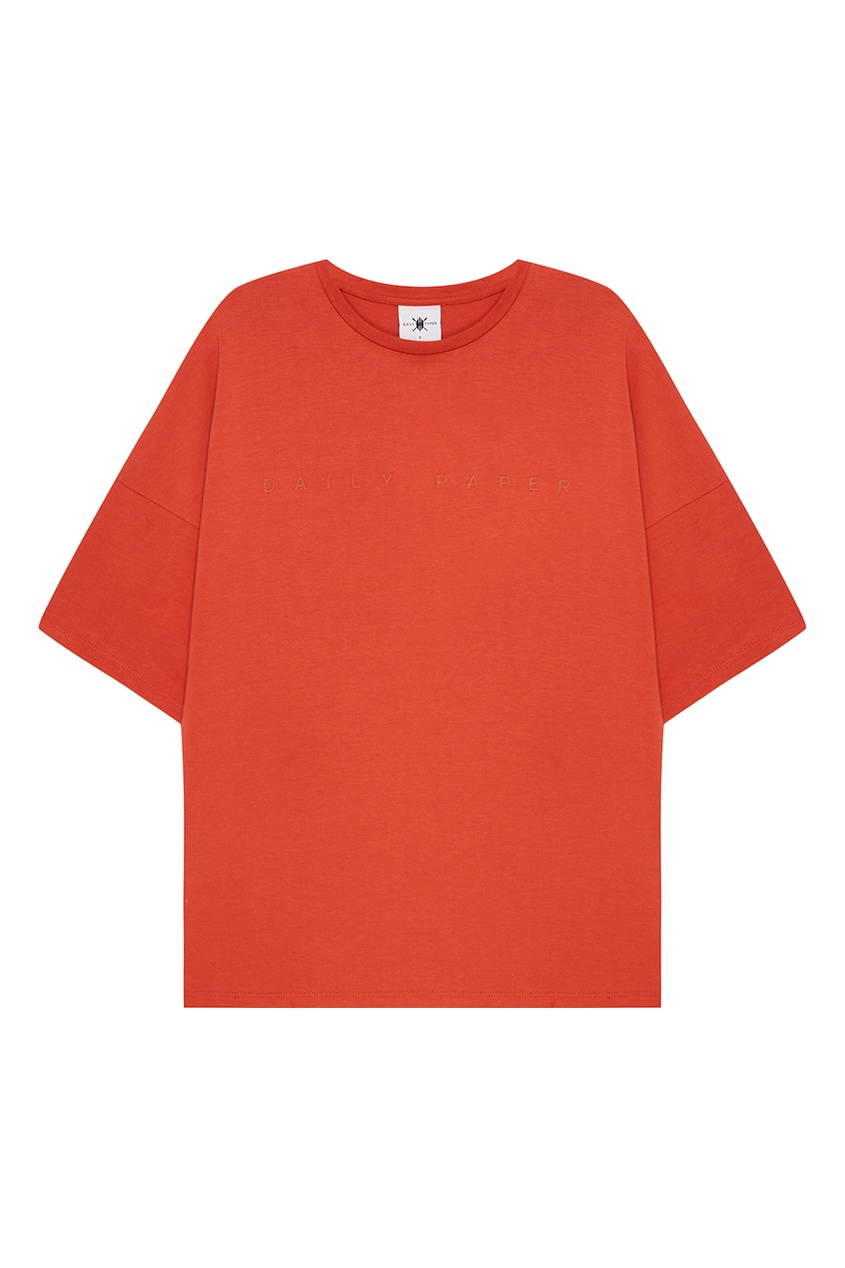 фото Оранжевая футболка из хлопка daily paper