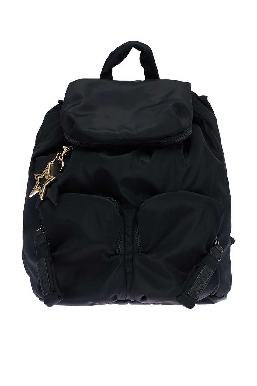 фото Черный текстильный рюкзак с карманами see by chloé