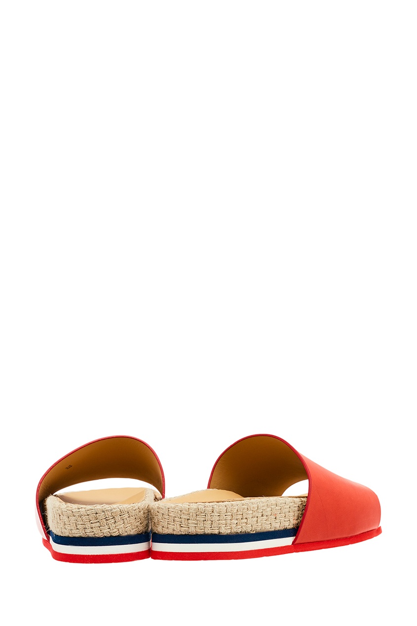фото Кожаные сандалии на плетеной подошве moncler