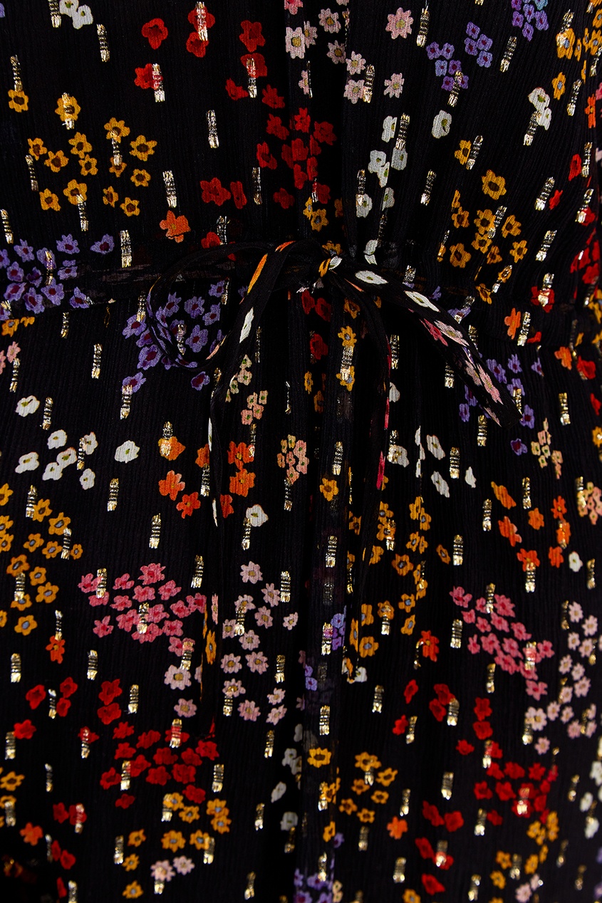 фото Шелковое платье с мелкими цветами see by chloé