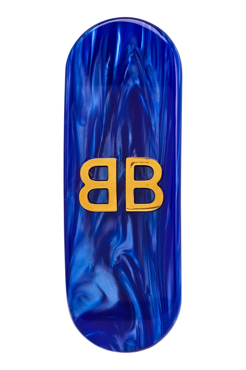 фото Моно-серьга синего цвета с логотипом Balenciaga