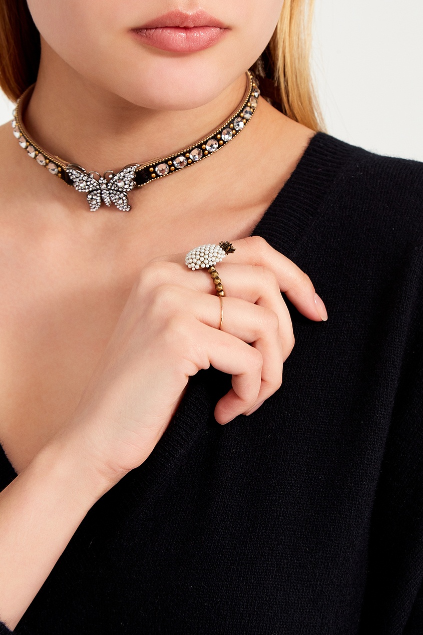 Кольцо с жемчужинами Pineapple