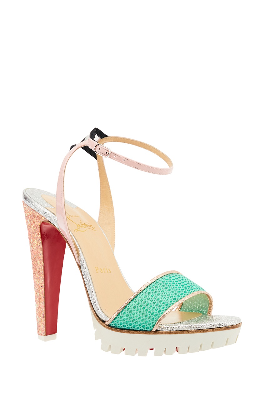 фото Комбинированные босоножки Volumetric 120 Christian louboutin