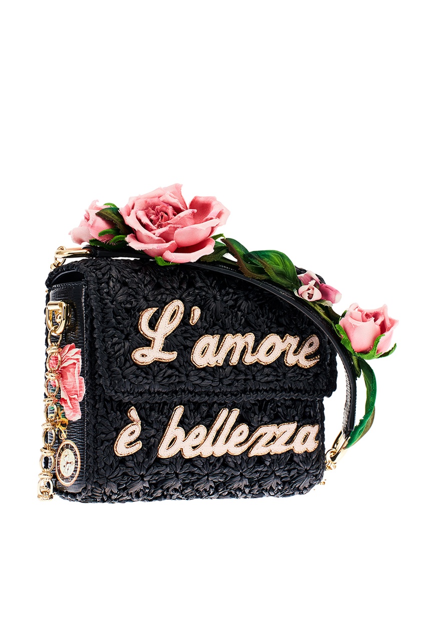 фото Плетеная сумка с аппликацией millennials dolce&gabbana