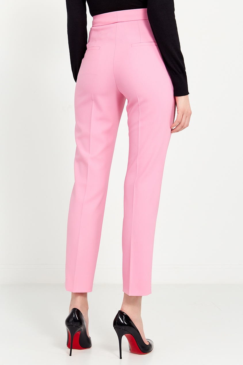 фото Розовые брюки со стрелками dolce&gabbana