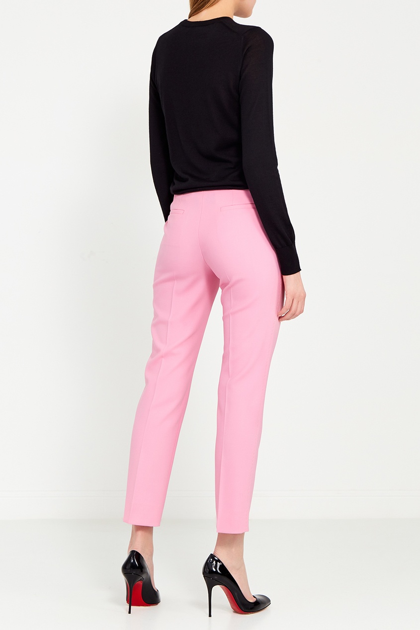 фото Розовые брюки со стрелками dolce&gabbana
