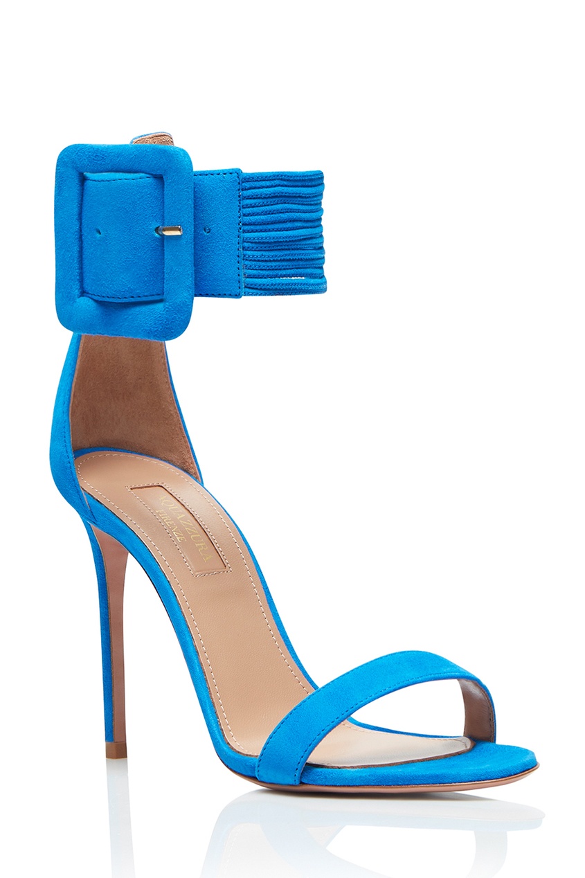 фото Синие босоножки casablanca sandal 105 aquazzura