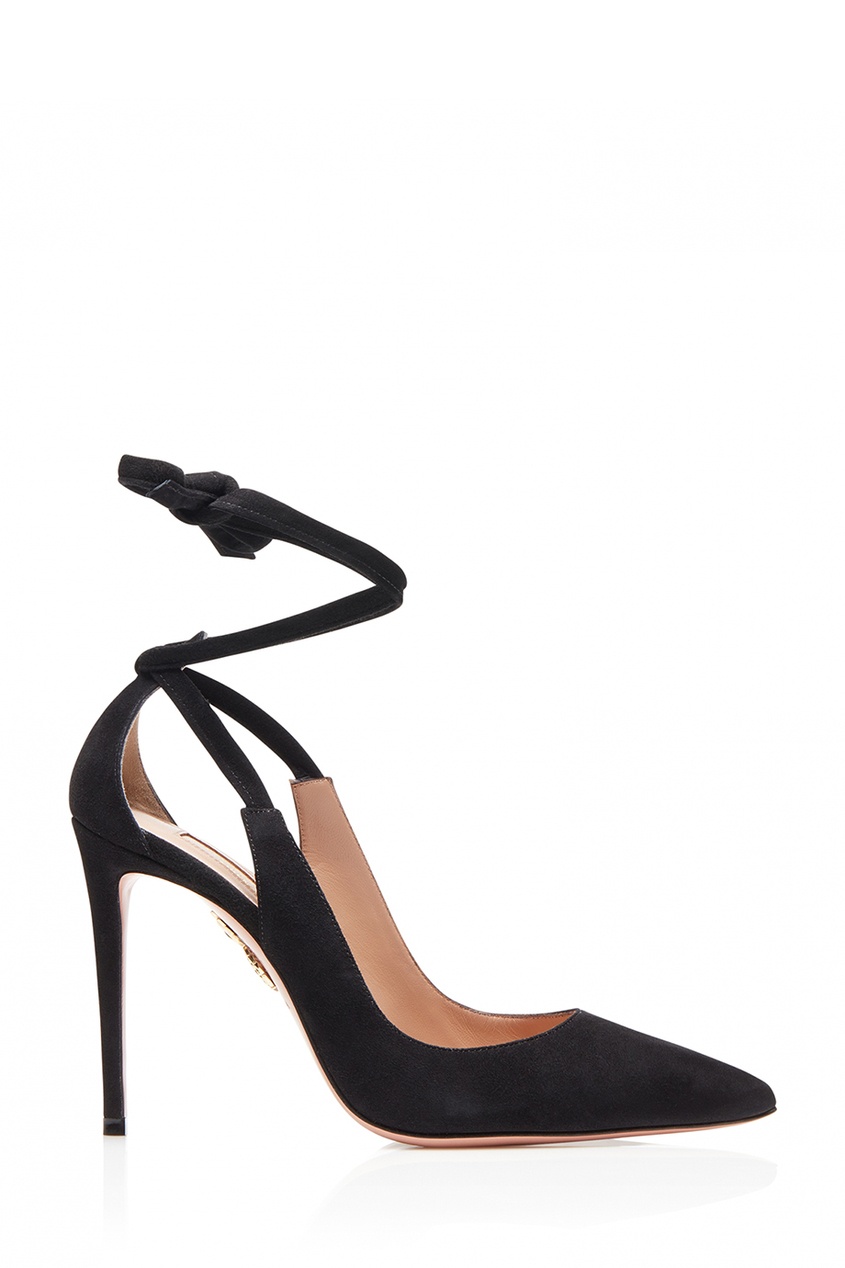 фото Черные туфли milano pump 105 aquazzura