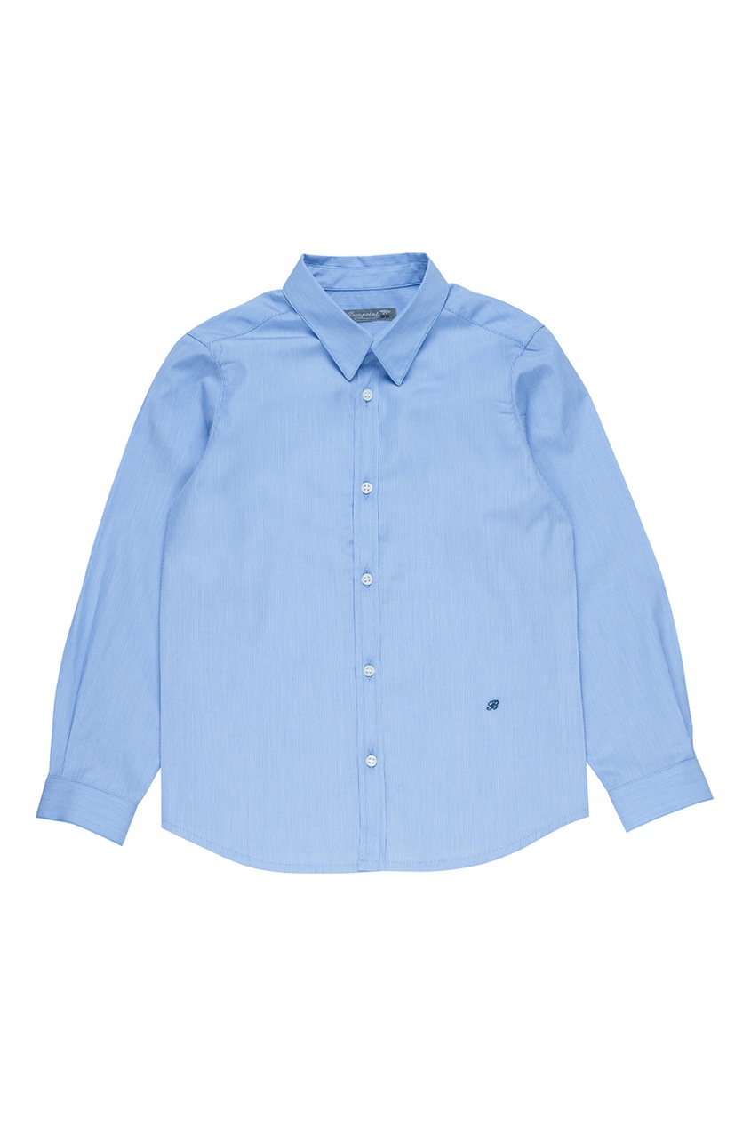 фото Синяя хлопковая рубашка acteur bonpoint