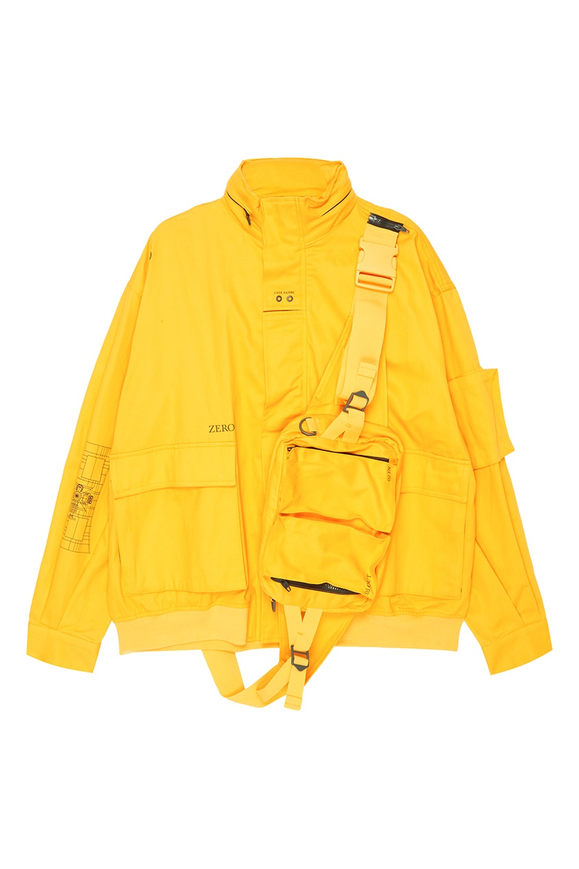 Желтая куртка из хлопка