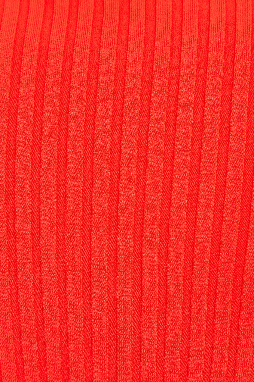 фото Красная водолазка с короткими рукавами diane von furstenberg