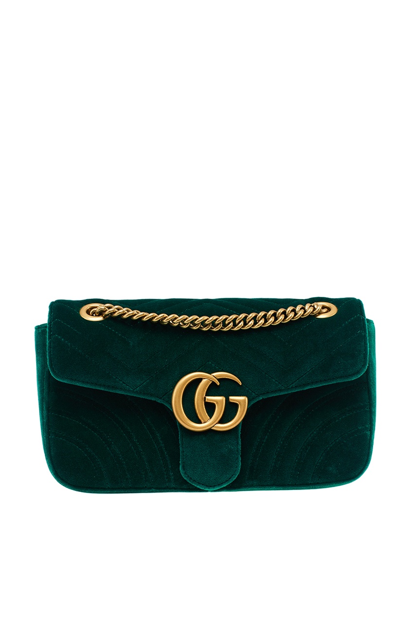 

Зеленая сумка GG Marmont, Зеленый, Зеленая сумка GG Marmont